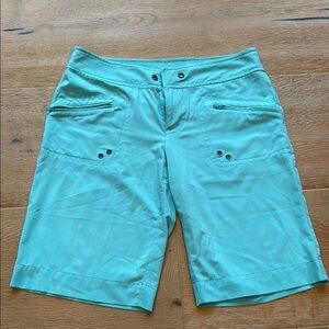 Athleta Blue Bermuda Shorts Lightweight Casual